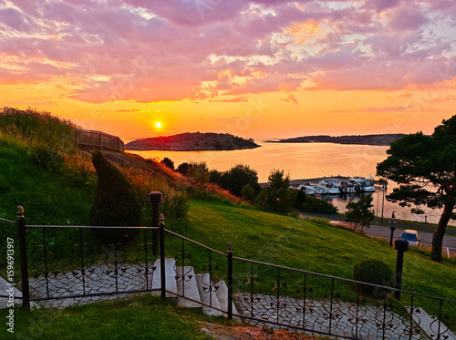sunset on the coast of Särö, Halland County, Sweden