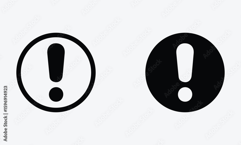 exclamation mark icon exclamation mark icon