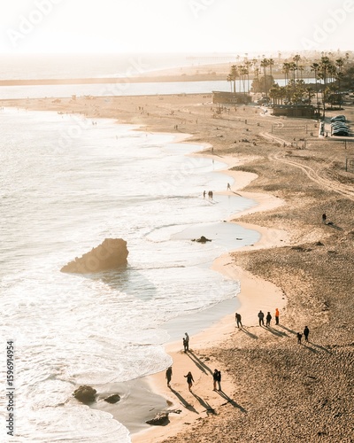 View of the Main Beach in Corona del Mar, Newport Beach, California