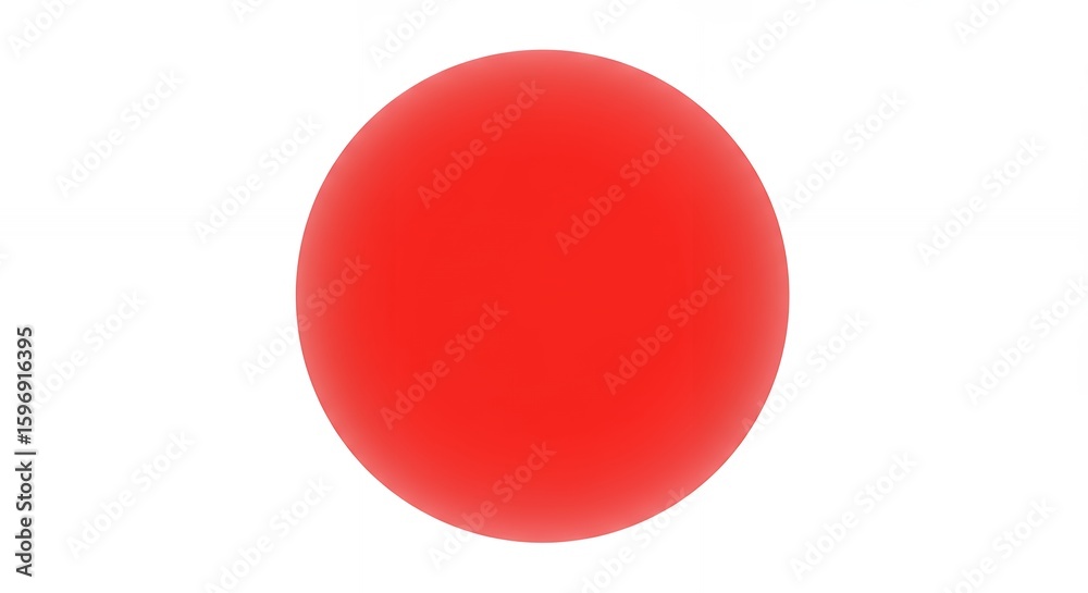 Bright red circle design element Bright red circle design element