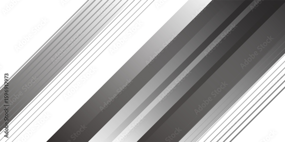 Fototapeta premium Black abstract background. Elegant dark diagonal shape elements. Modern luxury grey gradient graphic design.