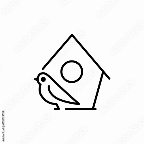 bird nest icon sign vector