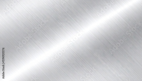 Brushed Aluminum Sheet Texture With Horizontal Grain Surface With Varying Light Reflections And Metallic Silver Tones