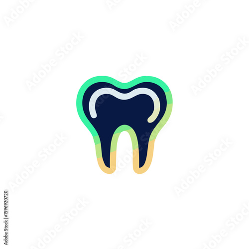 Tooth icon: dental care, dentistry, oral hygiene, teeth health