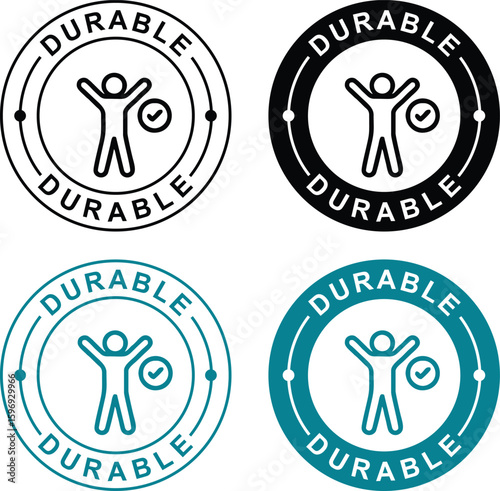 Durable Icon Label – Tough, Long Lasting, Strong Material Badge Design