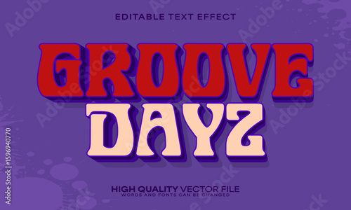 Retro classic text effect, editable text effect and vintage 3d font style bold shadow oldschool poster design