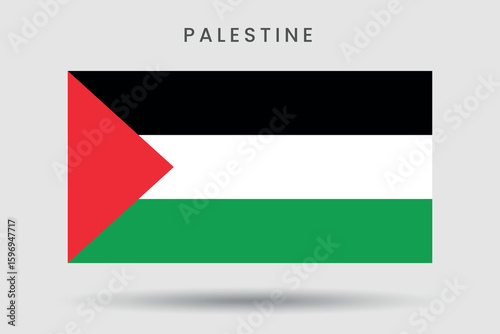 Flag of Palestine with red triangle and horizontal stripes Free Download Flag of Palestine with red triangle and horizontal stripes - GFXLoad