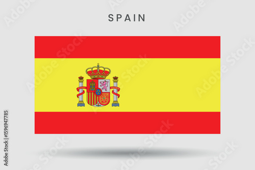 Flag of Spain with Coat of Arms