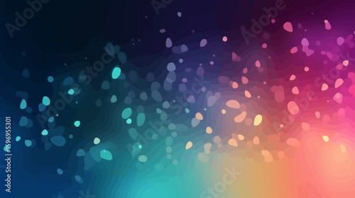 Abstract background featuring soft, blurred spots of light in a vibrant spectrum of colors, creating a dreamy and ethereal effect.