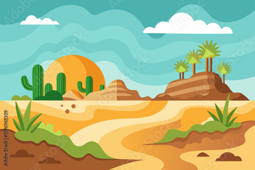 Tropical Nature Background Showing Soil Erosion