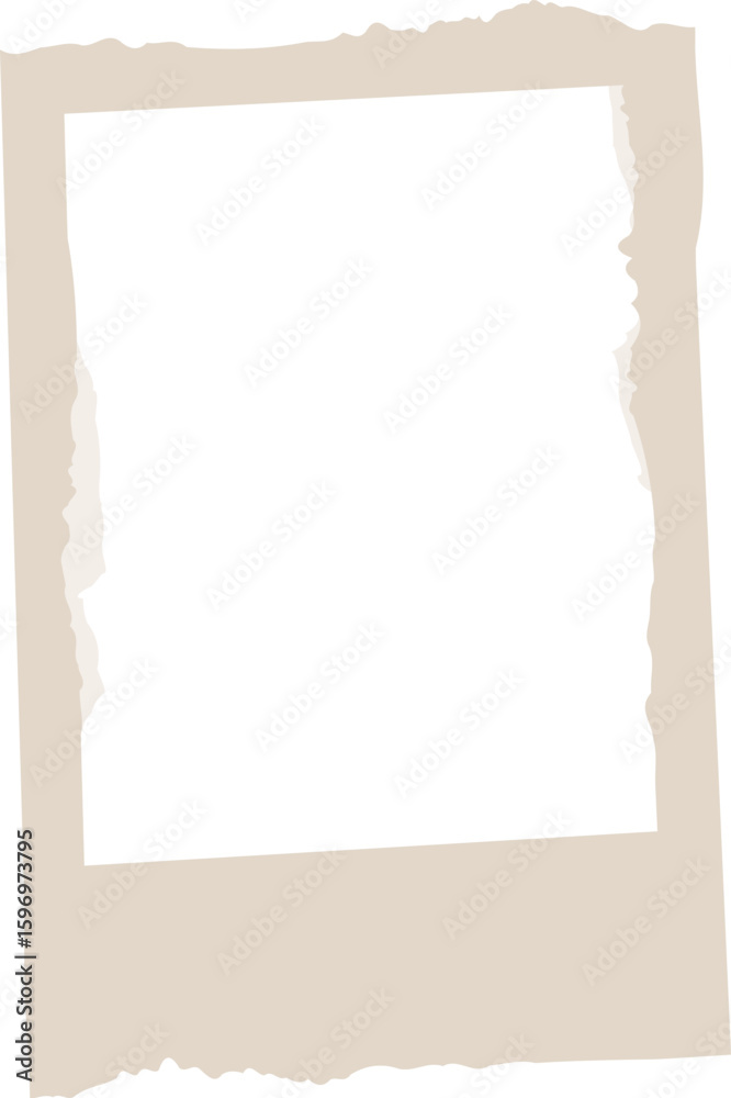 Fototapeta premium Torn Edge Photo Frame