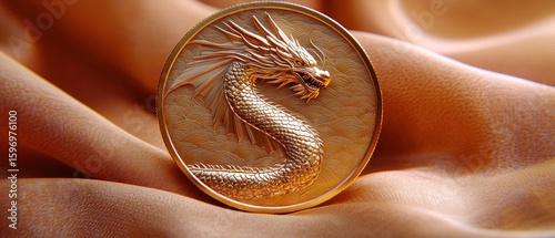 Gold Dragon Medallion