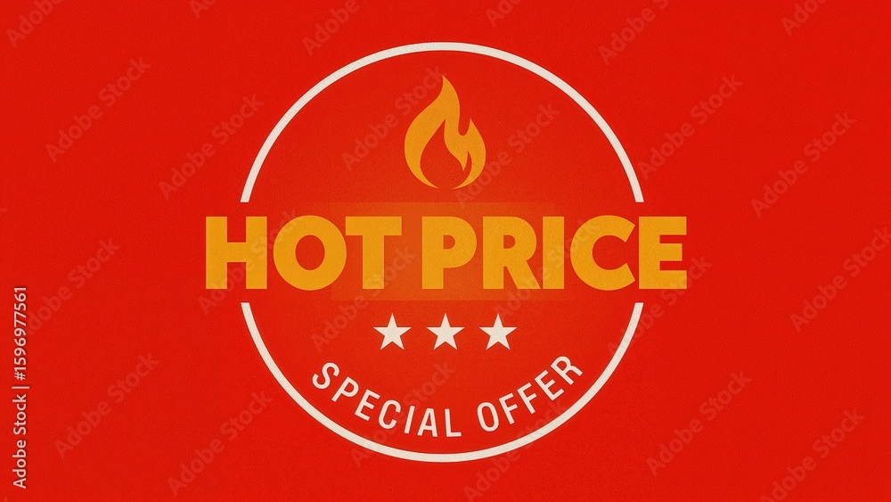 Obraz premium Eyecatching hot price badge design