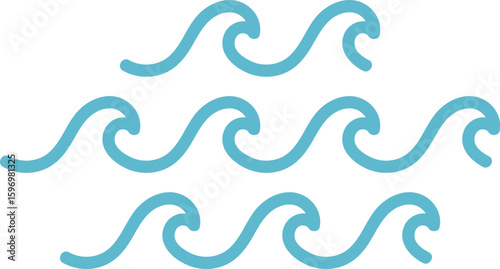 Curved Ocean Waves Pattern