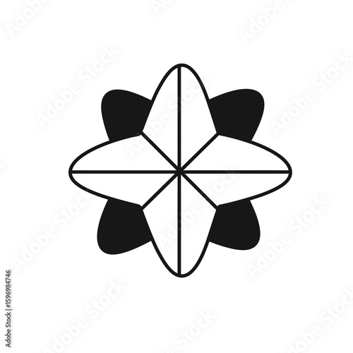 Black star illustration