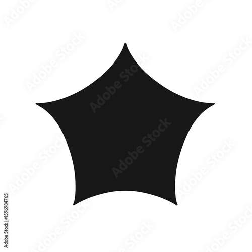 Black star illustration