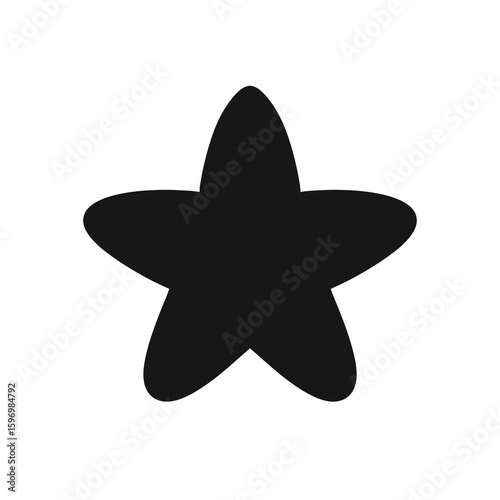 Black star illustration