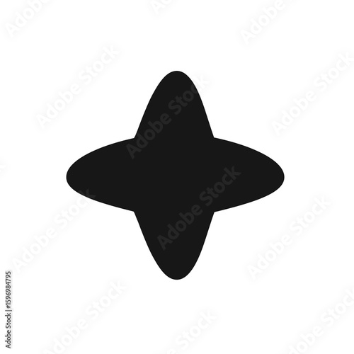 Black star illustration