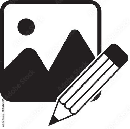 Simple Pencil Sharpening Illustration for Creative Projects and Educational Designs