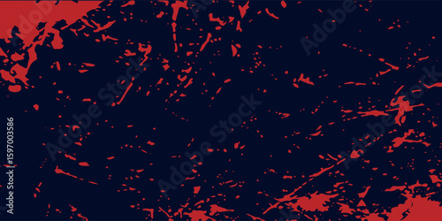 Red halftone dots blue color pattern gradient grunge texture background. Dot pop art comic sport style vector illustration. Eps10