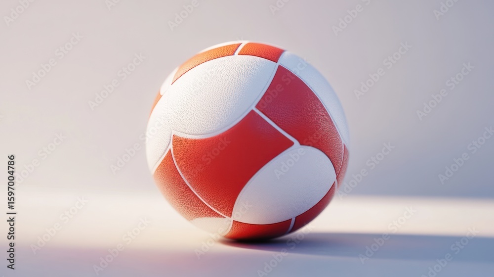 Red and White Soccer Ball Still Life A Classic depiction of a soccer ball Red and White Soccer Ball Still Life A Classic depiction of a soccer ball