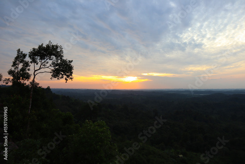 sunrise in the mountains