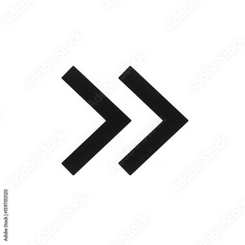 Free Download Double forward arrow icon isolated on transparent background - GFXLoad