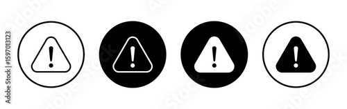 Free Download Danger icon symbol for apps and websites. attention sign and symbol. attention sign. exclamation - GFXLoad
