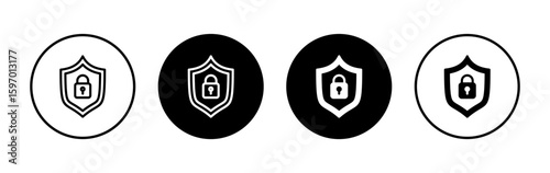 Security icon symbol for apps and websites. protection icon. privacy. vpn