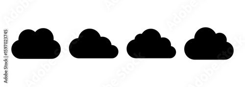 Cloud icon logo design. cloud sign and symbol