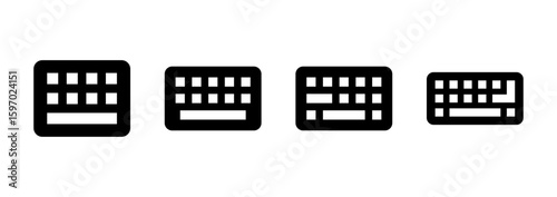 Keyboard icon logo design. keyboard sign and symbol