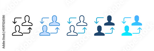 Change Contact icon set multiple style collection