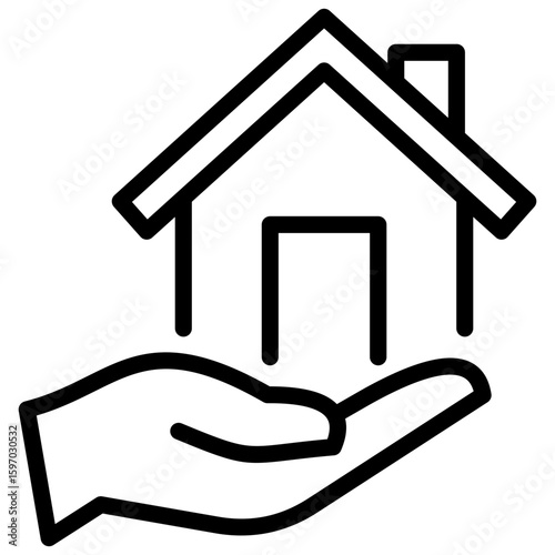 Home Loans line icon