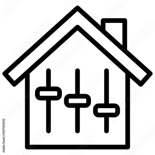 Adjustable-Rate Mortgage line icon
