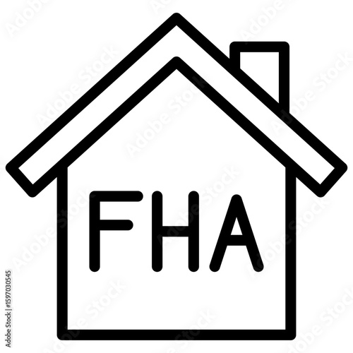 FHA Loans line icon