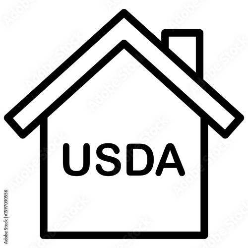 USDA Loans line icon