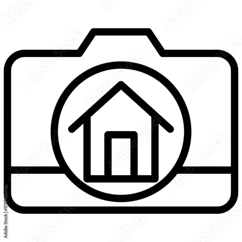 Real Estate Photography  line icon
