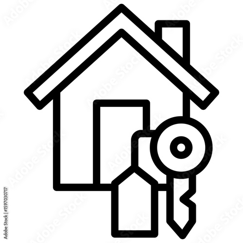 First-Time Homebuyer  line icon
