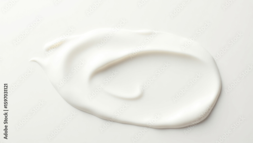 Fototapeta premium Smooth White Cream Swirl Texture Background