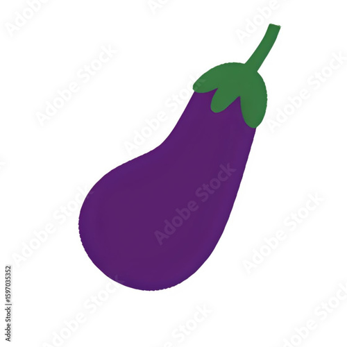 eggplant isolated on white