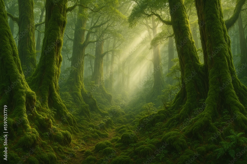 Fototapeta premium Whispers of Yakushima Island, Japan