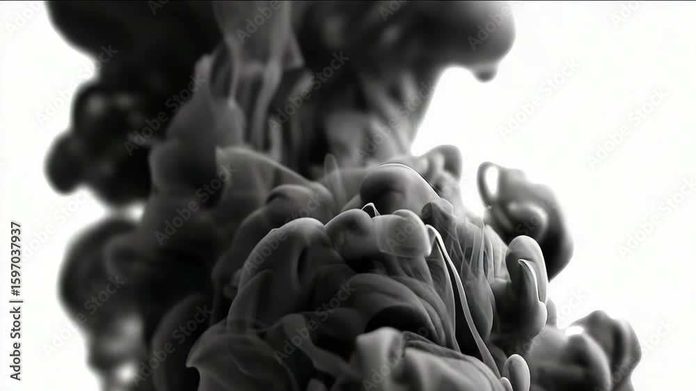 Dark ink diffusion pattern