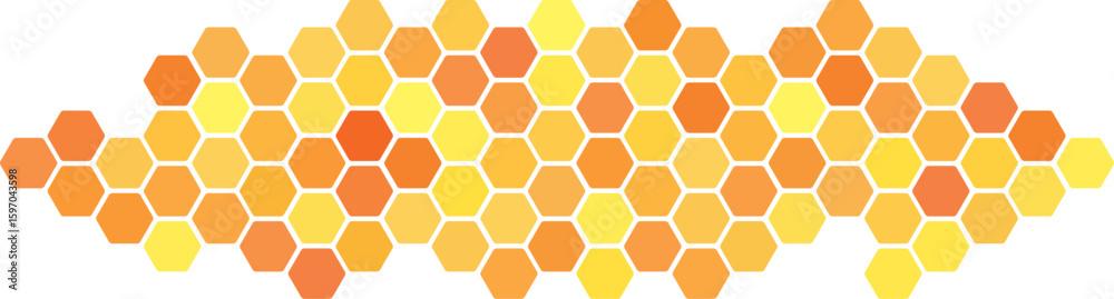 Obraz premium Honeycomb hexagon seamless pattern. Hexagon bee hive geometric texture