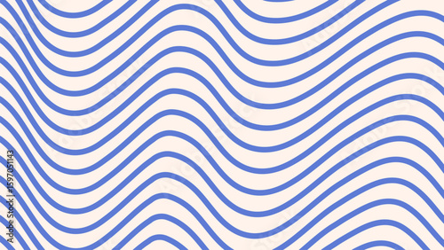 Retro Psychedelic Wavy Background. Colorful Vintage Swirl Abstract Collection