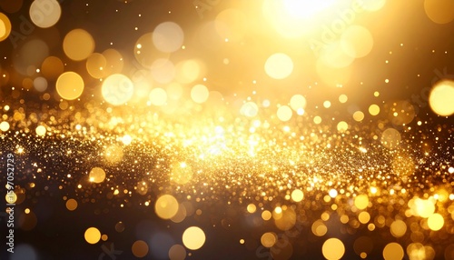 ゴールドのキラキラ背景