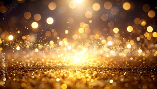 ゴールドのキラキラ背景
