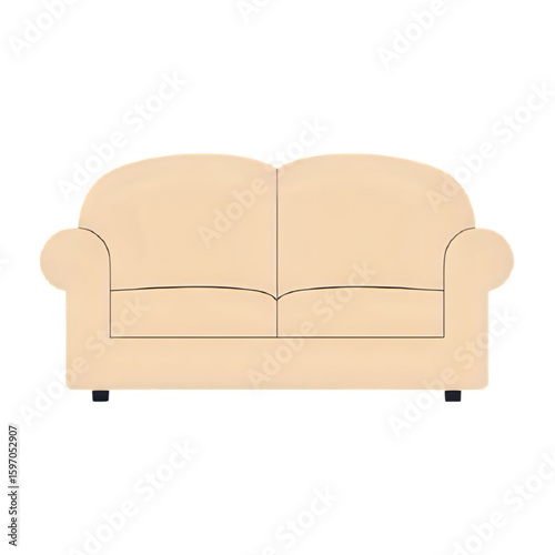 sofa isolated on white background