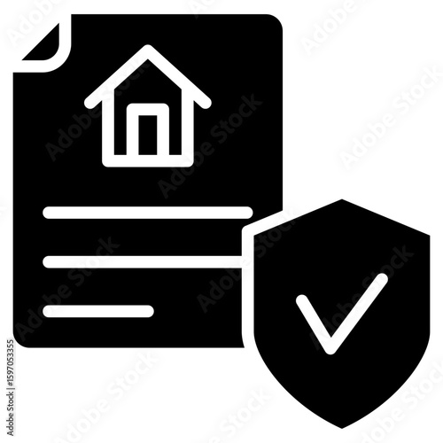Title Insurance glyph icon
