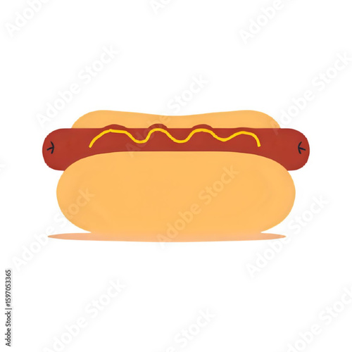 hot dog vector illustration