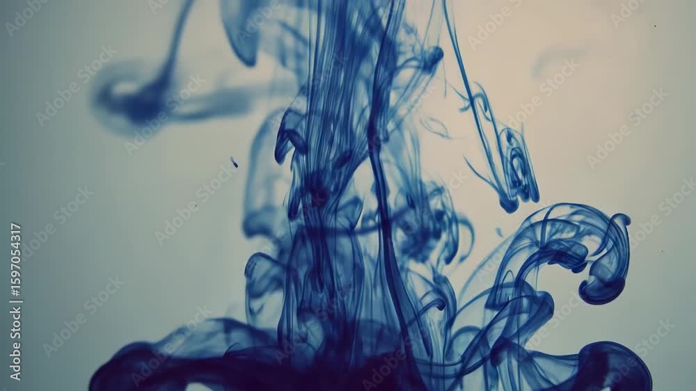 Intricate liquid diffusion pattern